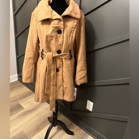 Madden girl faux wool coat in camel - Picture 3 of 11